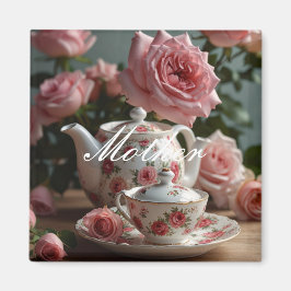 Rosa Kålros Tea Magnet