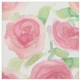 Rosa kålrosor engelsk landskapsblomma tyg