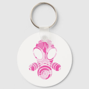 rosa-kamera för gasmask nyckelring