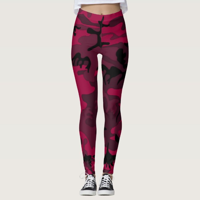 Rosa kamotlegeringar leggings (Framsida)