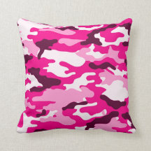 Rosa kamouflage American MoJo Pillow