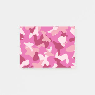 Rosa Kamouflage Army mönster Post-it Block