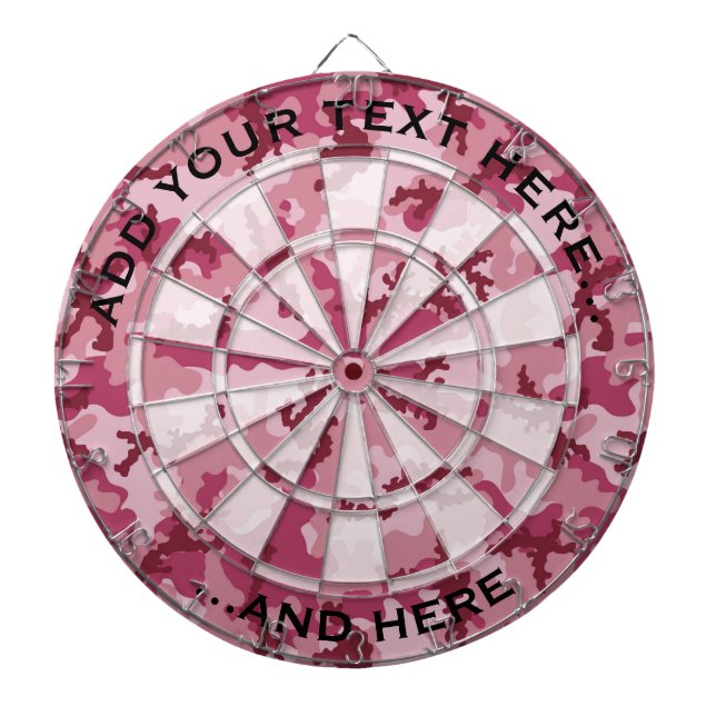 Rosa kamouflage darttavla (Framsidan)