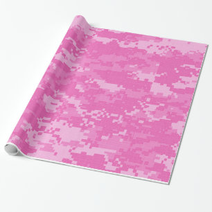Rosa kamouflage för ARMÉACU som Camo slår in Presentpapper