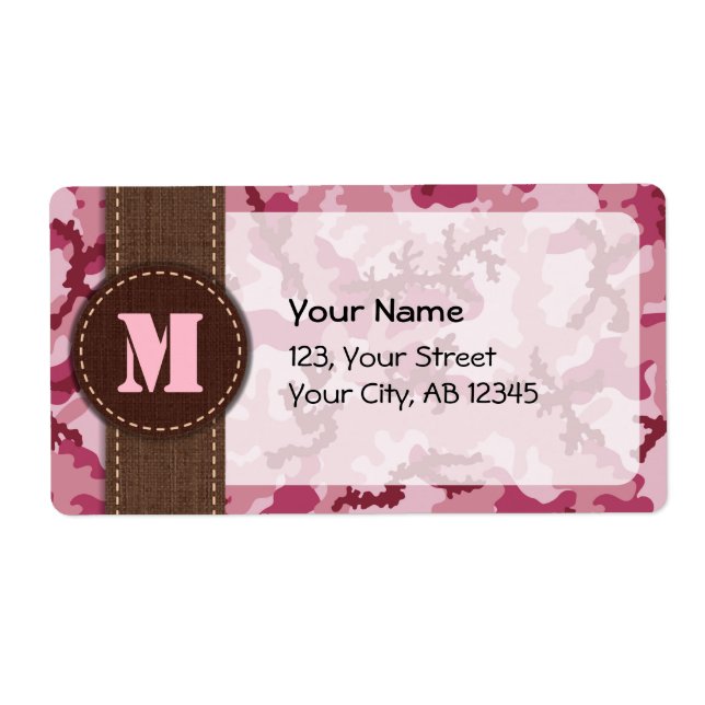 Rosa kamouflage fraktsedel (Framsidan)