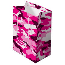 Rosa kamouflage Gift Bag