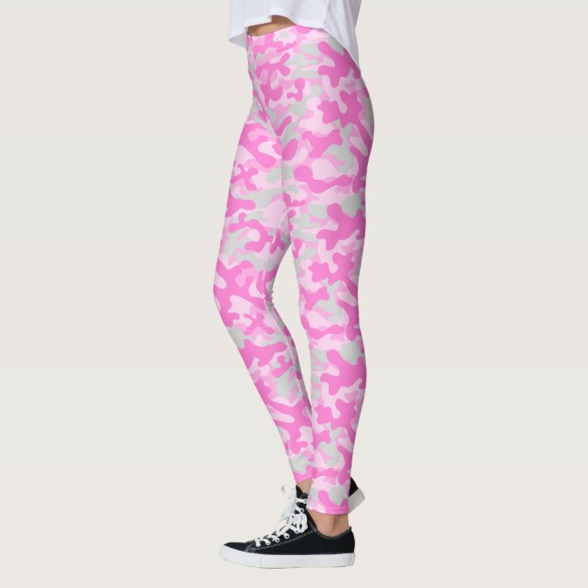 Rosa kamouflage  leggings (Vänster)