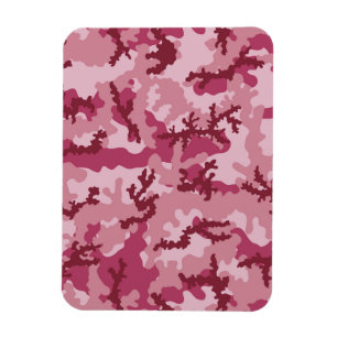 Rosa kamouflage magnet