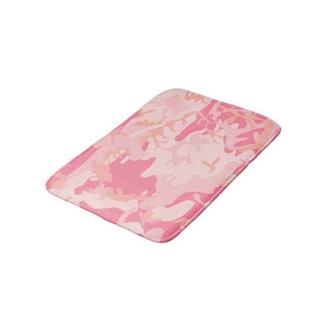 Rosa kamouflage, militär, armé badrumsmatta (Vinklad)