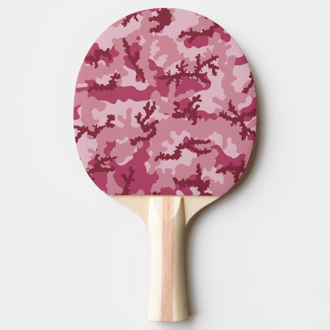 Rosa kamouflage pingisracket (Framsidan)