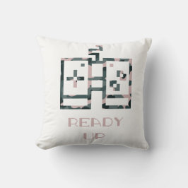 Rosa kamouflage spelkontroll redo spelare kudde