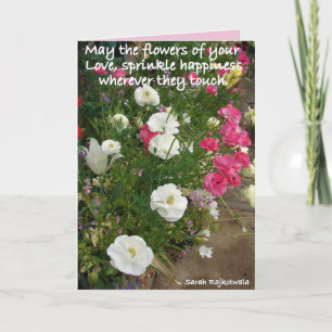 Rosa Kan Blommorna av Din Kärlek Blommor Kort