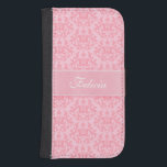 Rosa kangaroo tass damask ribbon namn flap fodral<br><div class="desc">En unik och elegant subtil "Kangaroo Tassar" och hjärtar, en moderask och ett foto av typen stil med mönster. Anpassa objektet med ditt namn. Detta exempel lyder: Felicia. "Kangaroo Tass" är en slående inhemsk anläggning från Westerna Australien i mönster inspirerades av den intressanta strukturella naturen hos "Kangaroo Tassar". Många sorter...</div>
