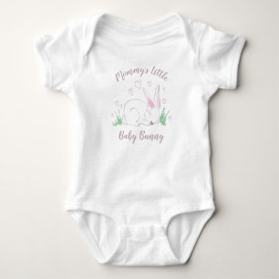 Rosa kanin Bebis badrumsfest skog akvarell T Shirt