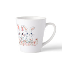 Rosa kanin Latte-mugg