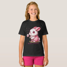 Rosa kanin och maskrosönskan t shirt