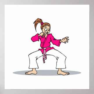 Rosa Karate Poster