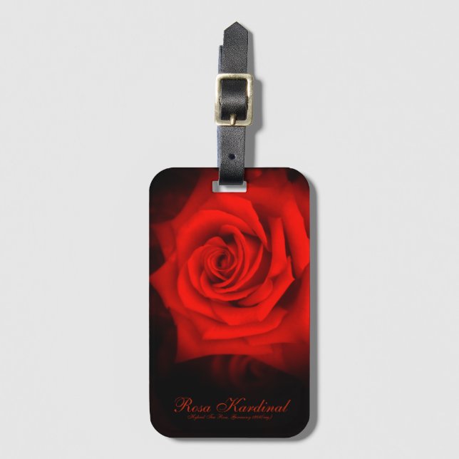 Rosa Kardinal [Luggage Tag] Bagagebricka (Framsida vertikal)