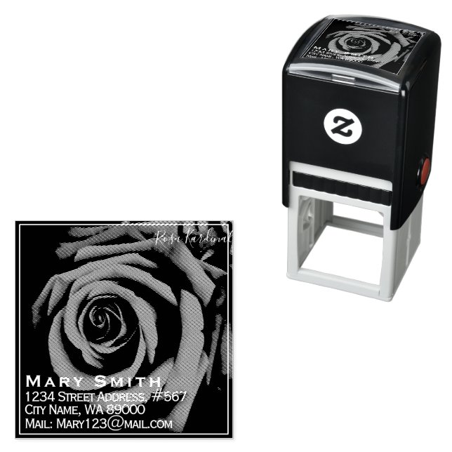 Rosa Kardinal Självfärgande Stämpel (In Situ)