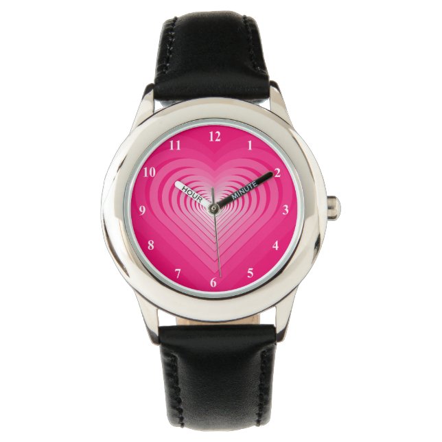 Rosa Kärlek Armbandsur (Framsida)