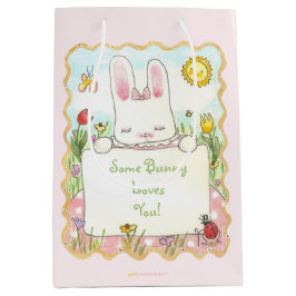 Rosa Kärlek Bunny Gift Bag