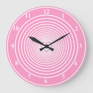Rosa Kärlek Clock - Ditt Färg Stor Klocka