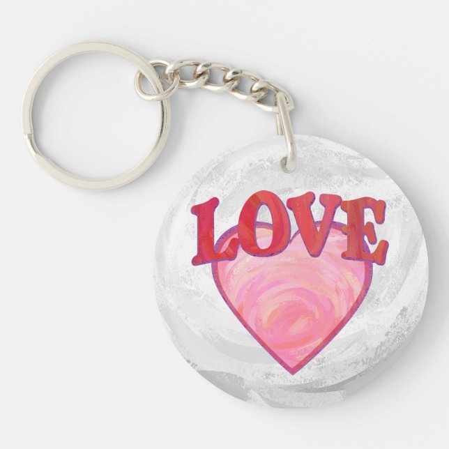 Rosa Kärlek Heart Mönster (Framsidan)