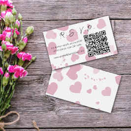 Rosa Kärlek Heart Online OSA Note Card Anteckningskort