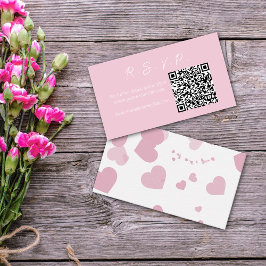 Rosa Kärlek Heart Online OSA Note Card Anteckningskort