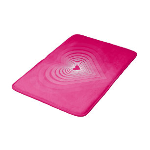 Rosa Kärlek Hearts Bath Mat Badrumsmatta