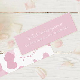 Rosa Kärlek hjärtats Möhippa Lojalitetskort