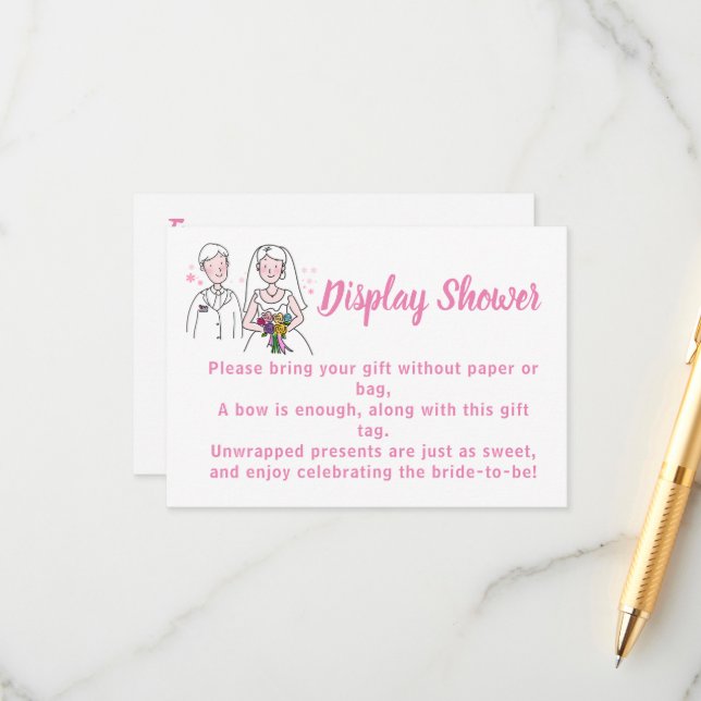 Rosa Kärlek Visning Möhippa Möhippa Tilläggskort (Fram/Back In Situ)