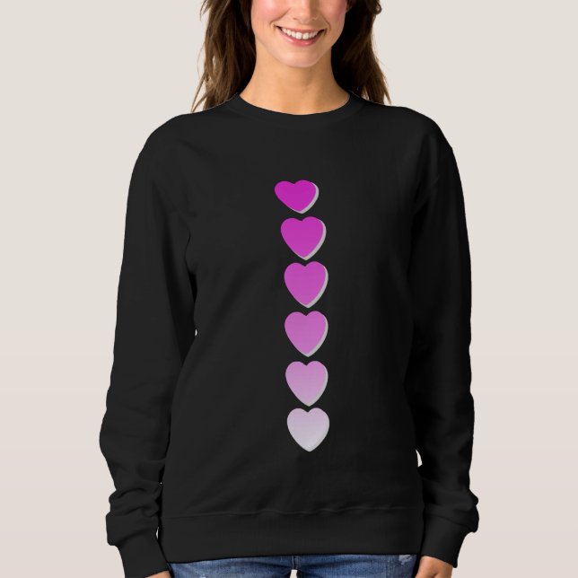 Rosa Kärlek x6 Rosa Graphic T Shirt (Framsida)