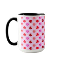 Rosa kärleks-emoji kaffekopp