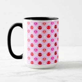 Rosa kärleks-emoji kaffekopp