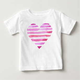 Rosa kärlekshjärta för barn tee shirt