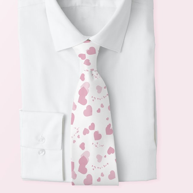 Rosa Kärlekshjärta Slips (Love your necktie)