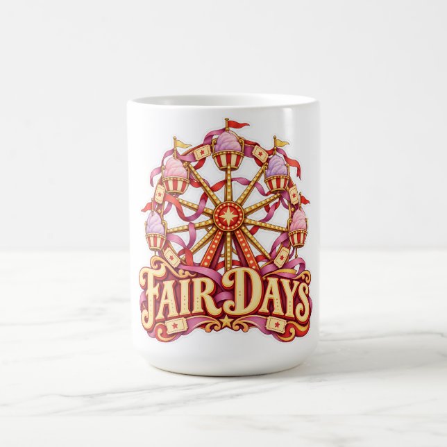 Rosa Karusellkarneval på Marknad Kaffemugg (Center)