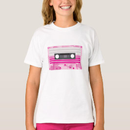 Rosa kassettband med Rosa Stänk T Shirt