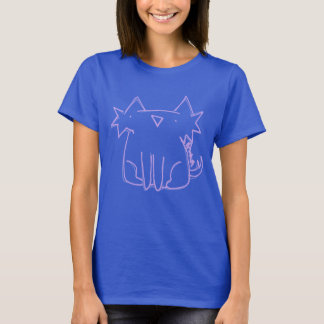 Rosa Kat dispositionsskiss T Shirt