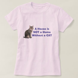 Rosa katt hem personaliserad t-shirt