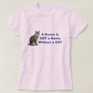Rosa katt hem personaliserad t-shirt