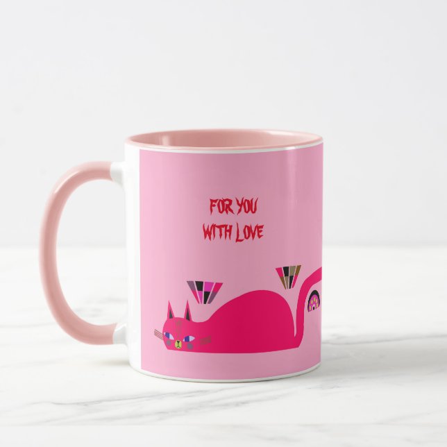 ROSA KATT KOPP FÖDELSEDAGS PRESENT (Vänster)