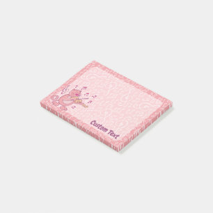 Rosa Katt med Violin Postit Notes Post-it Block