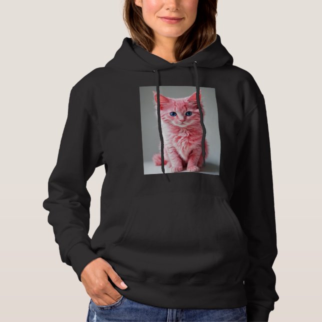 Rosa katt  t shirt (Framsida)
