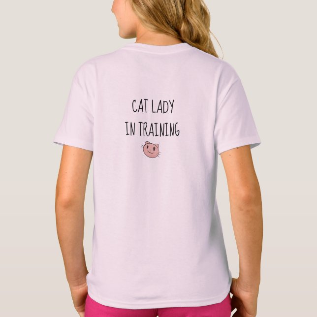 Rosa katt t shirt (Baksida)