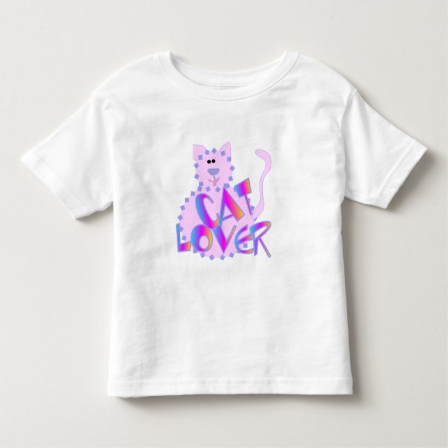 Rosa kattälskare t-shirt (Framsida)