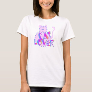 Rosa kattälskareTshirts och gåvor Tee Shirt