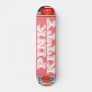 ROSA KATTUNGE Skateboard, 7¾ tum Deck Mini Skateboard Bräda 18,5 Cm