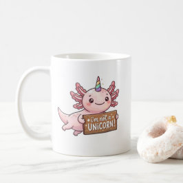 Rosa Kawaii Axolotl Mugg - Jag Är Inte En Enhörnin